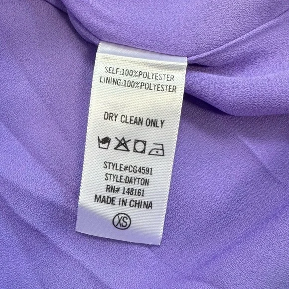 Buddy Love Dayton Strapless Maxi Dress Mermaid Ripple Purple Size XS - Picture 9 of 12